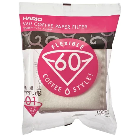 Papier Filter White für 01 Hario Dripper 100stück - Hario V60